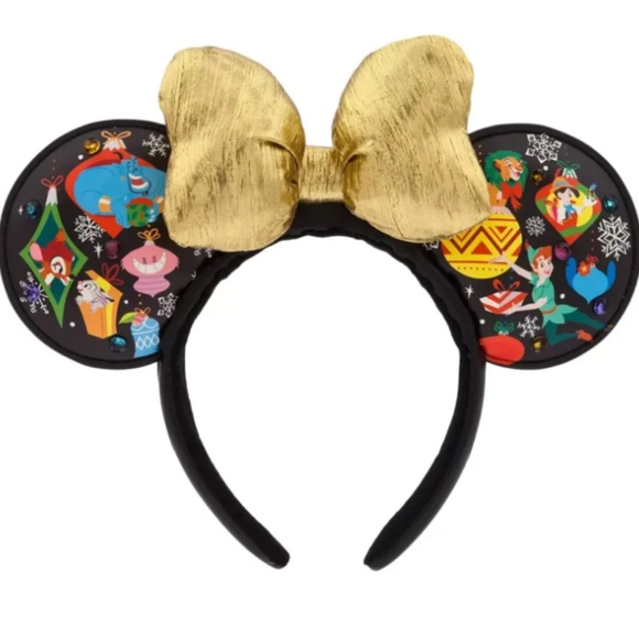 NWT Disney Parks Christmas 23 Light-Up Ornament Bow Mickey Minnie Mouse Ears - Picture 3 of 7
